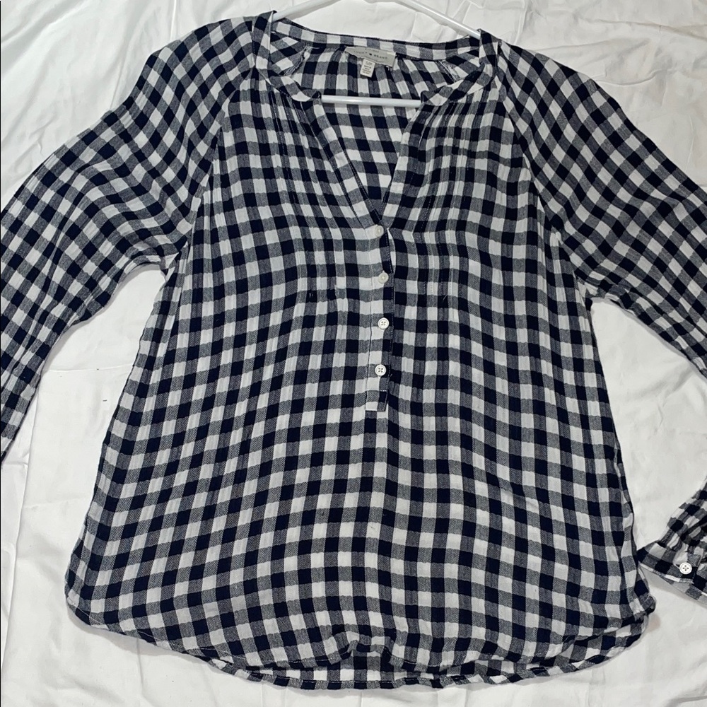 Checkered Plaid Top